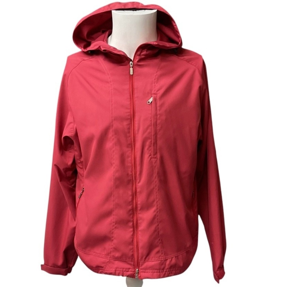 Royal Robbins Mens Hooded Windbreaker Jacket Lightweight Full Zip Size M Vintage